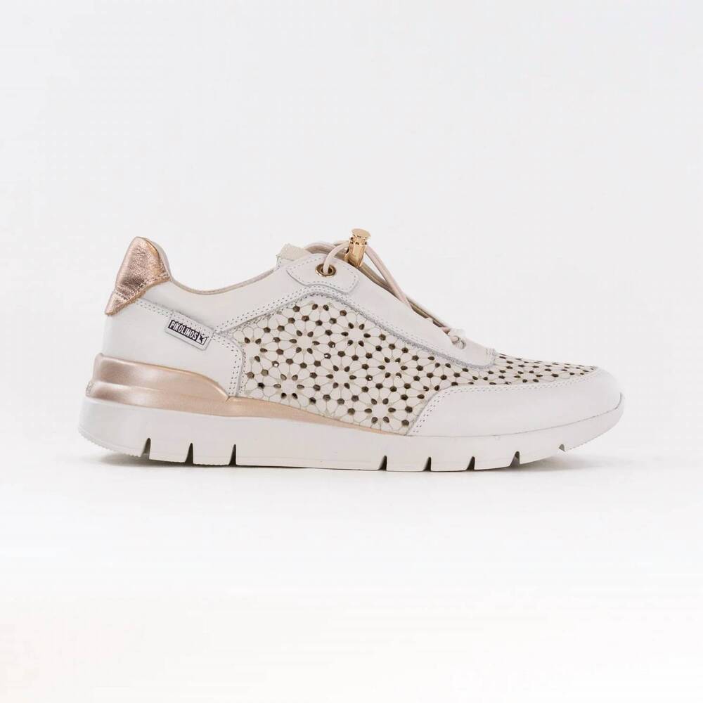 NEW PIKOLINOS women's cantabria trainer sneakers in nata